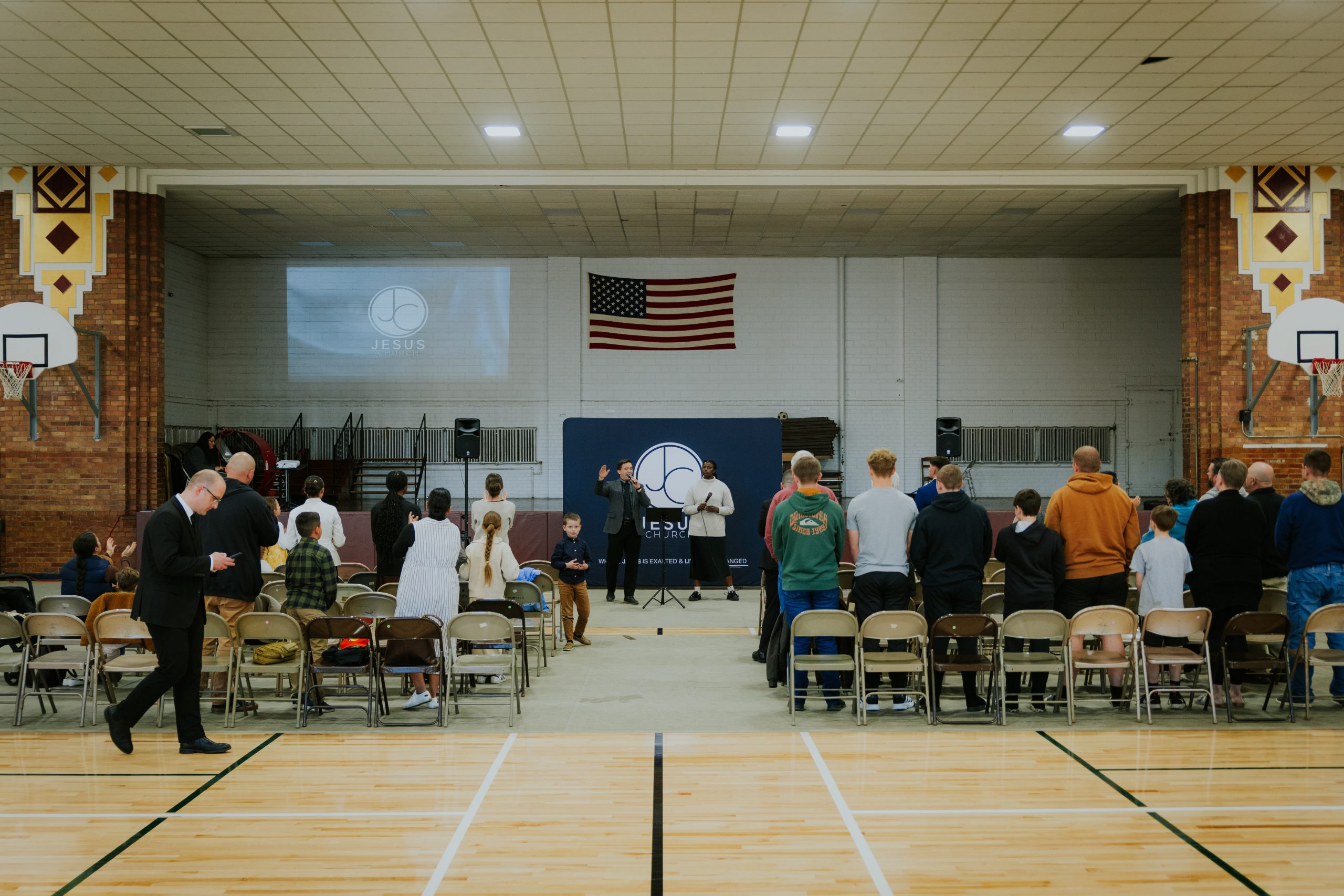 Congregation worshiping together at Jesus Church of Madison